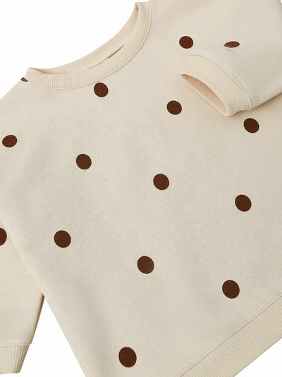 【organic zoo】Undyed Cotton Dots Sweatshirt スウェット 6-12M,1-2Y,2-3Y,3-4Y（Sub Image-3） | Coucoubebe/ククベベ