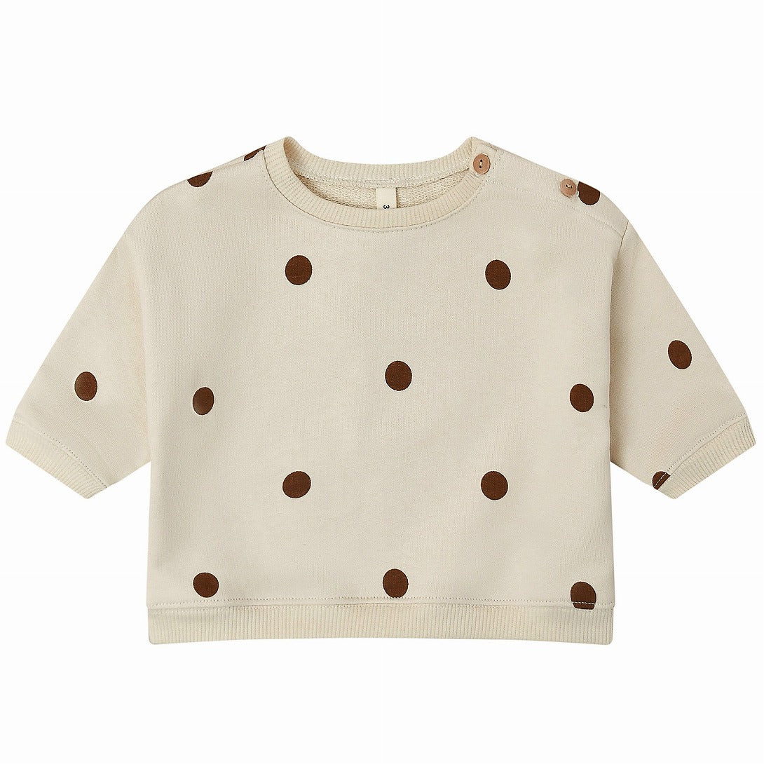 【organic zoo】Undyed Cotton Dots Sweatshirt スウェット 6-12M,1-2Y,2-3Y,3-4Y  | Coucoubebe/ククベベ