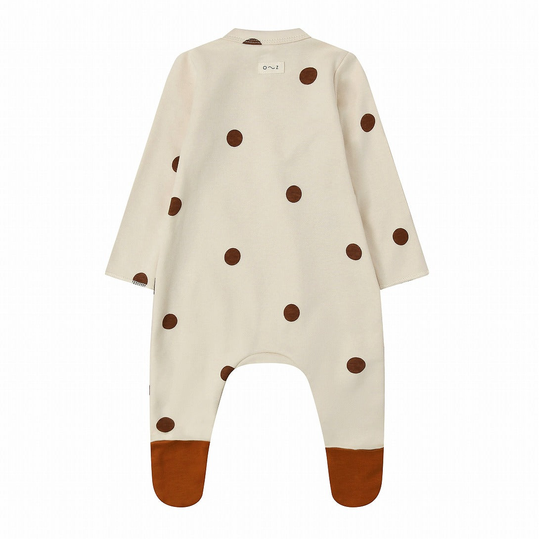 【organic zoo】Undyed Cotton Dots Suit ロンパース 0-3M,3-6M,6-12M  | Coucoubebe/ククベベ