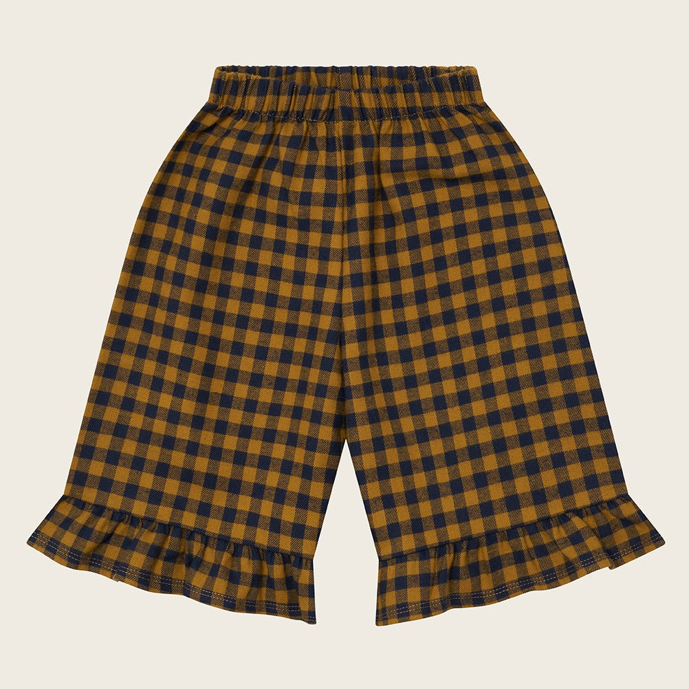 【organic zoo】Blueberry Gingham Frill Culottes パンツ 1-2Y,2-3Y,3-4Y  | Coucoubebe/ククベベ