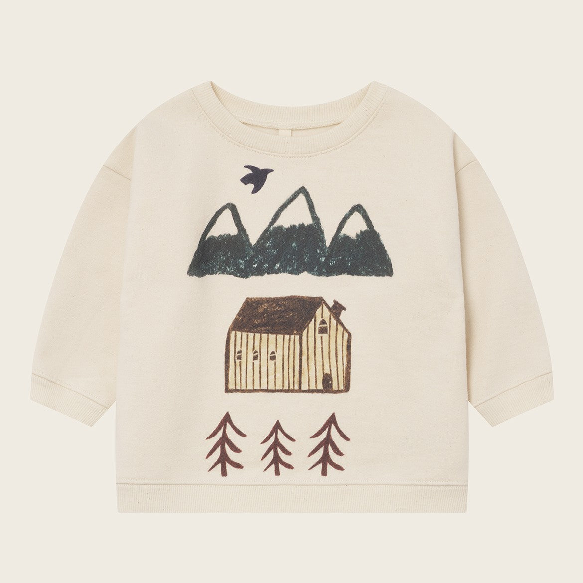 【organic zoo】Cabin Adventure Sweatshirt Undyed スウェット 6-12M,1-2Y,2-3Y,3-4Y,4-5Y  | Coucoubebe/ククベベ
