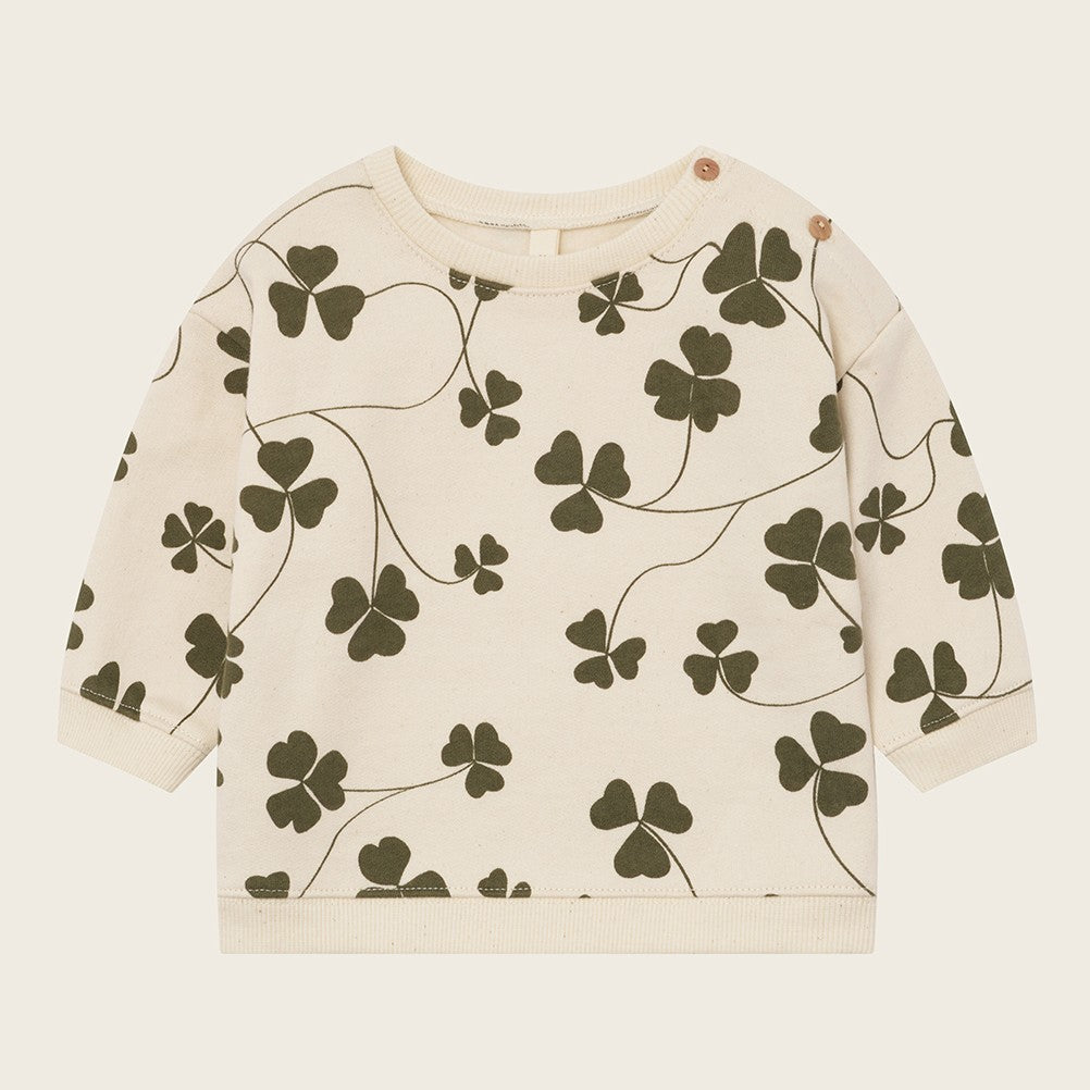 【organic zoo】Clover Sweatshirt Undyed スウェット 6-12M,1-2Y,2-3Y,3-4Y,4-5Y  | Coucoubebe/ククベベ