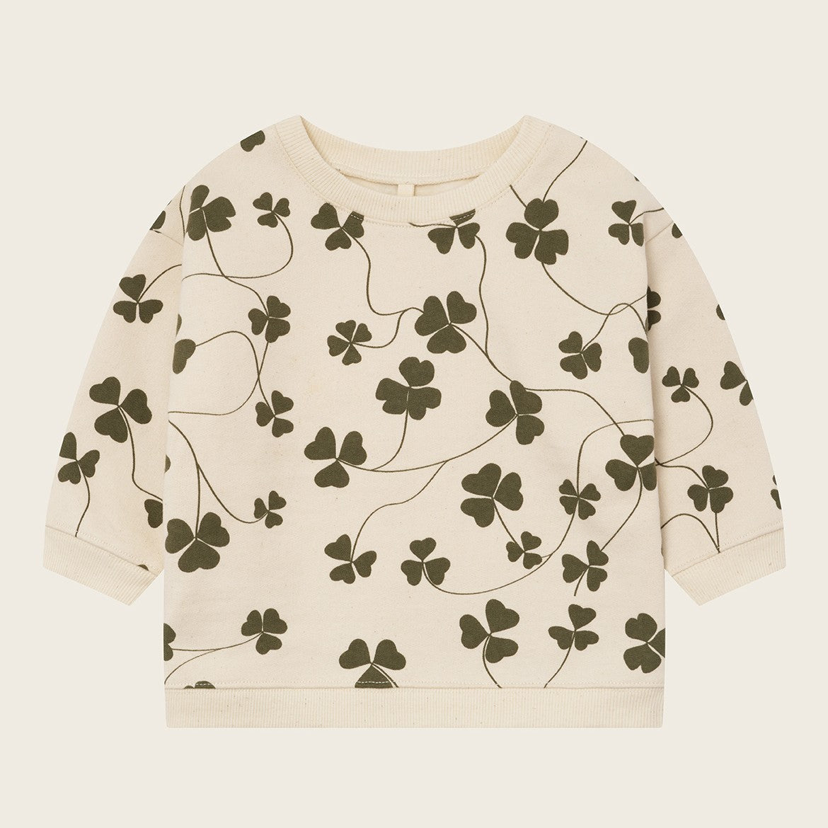【organic zoo】Clover Sweatshirt Undyed スウェット 6-12M,1-2Y,2-3Y,3-4Y,4-5Y  | Coucoubebe/ククベベ