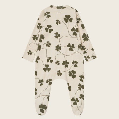 【organic zoo】Clover Zip Sleepsuit  Undyed ロンパース 0-3M,3-6M,6-12M（Sub Image-2） | Coucoubebe/ククベベ