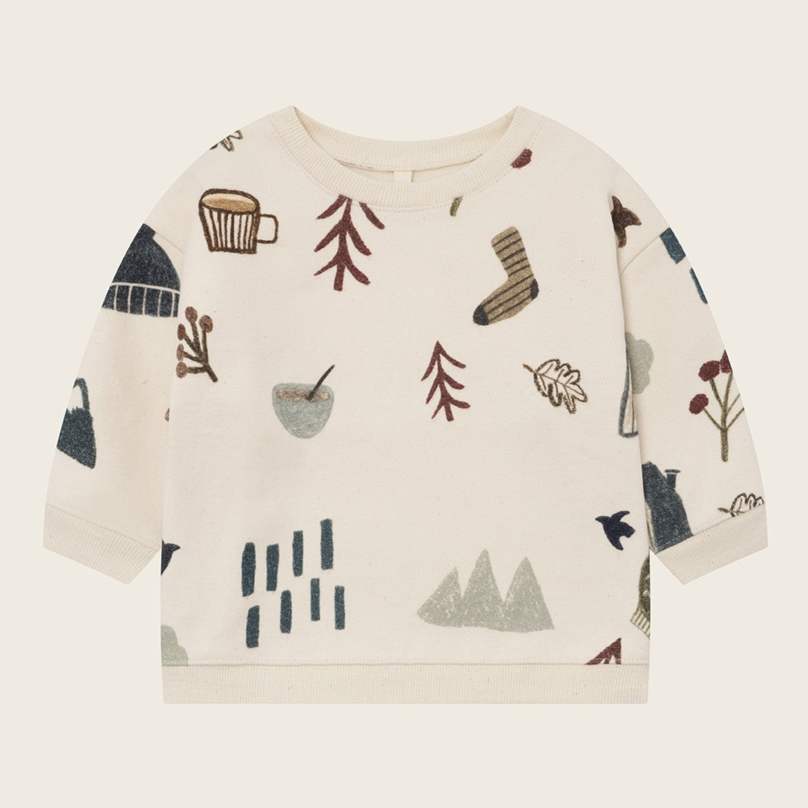 【organic zoo】Cosy Wild Sweatshirt Undyed スウェット 6-12M,1-2Y,2-3Y,3-4Y,4-5Y  | Coucoubebe/ククベベ