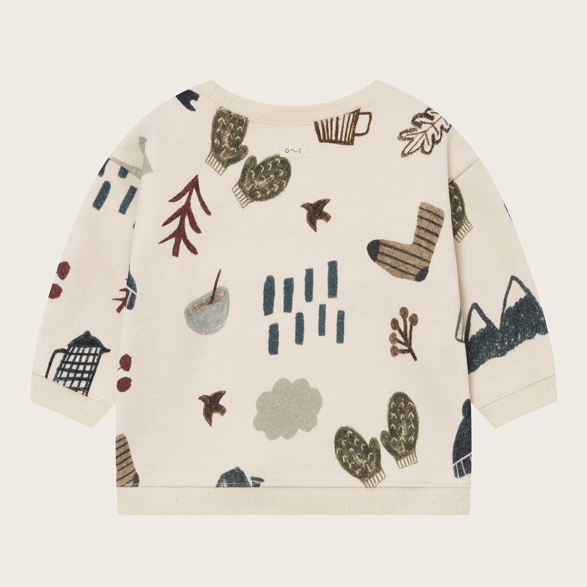 【organic zoo】Cosy Wild Sweatshirt Undyed スウェット 6-12M,1-2Y,2-3Y,3-4Y,4-5Y  | Coucoubebe/ククベベ