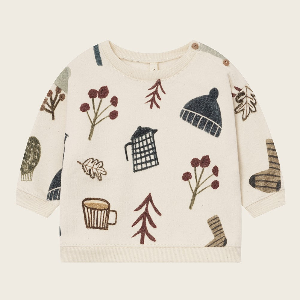 【organic zoo】Cosy Wild Sweatshirt Undyed スウェット 6-12M,1-2Y,2-3Y,3-4Y,4-5Y  | Coucoubebe/ククベベ