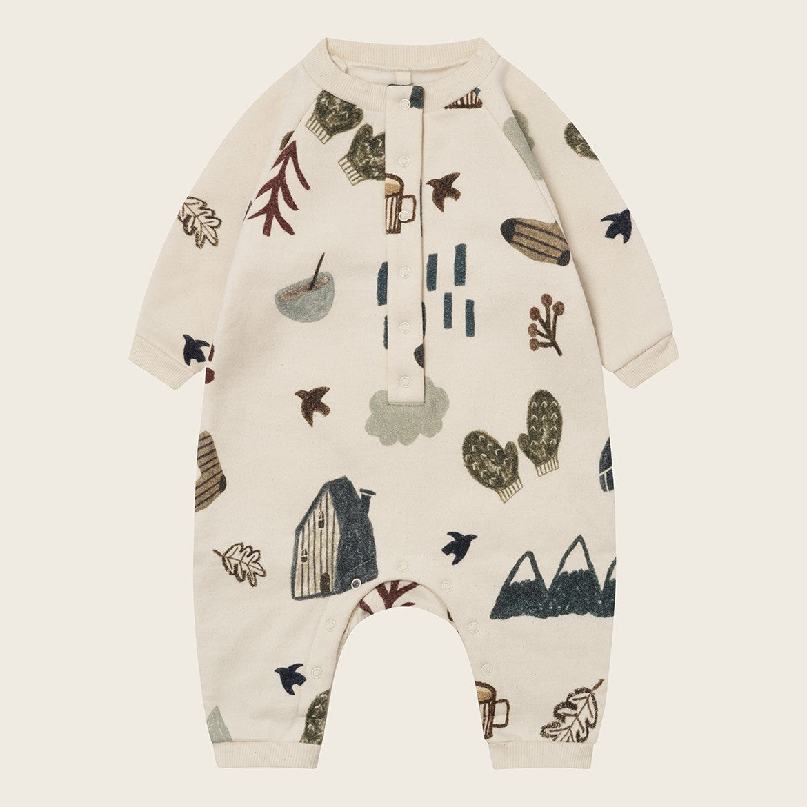 【organic zoo】Cosy Wild Onesie Undyed ロンパース 3-6M,6-12M,1-2Y  | Coucoubebe/ククベベ