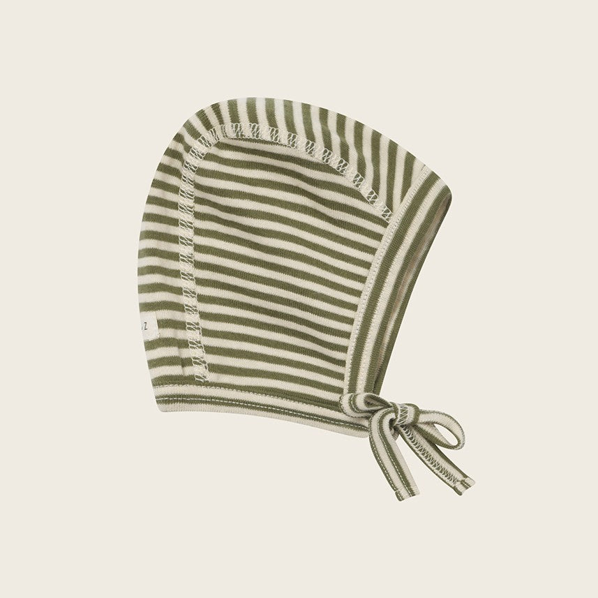 【organic zoo】Fern Stripes Bonnet 帽子 0-3M,3-6M,6-12M  | Coucoubebe/ククベベ