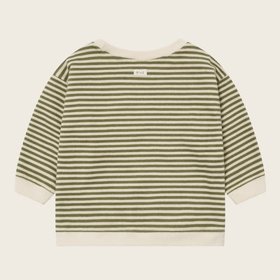 【organic zoo】Fern Stripes Sweatshirt スウェット 6-12M,1-2Y,2-3Y,3-4Y（Sub Image-4） | Coucoubebe/ククベベ
