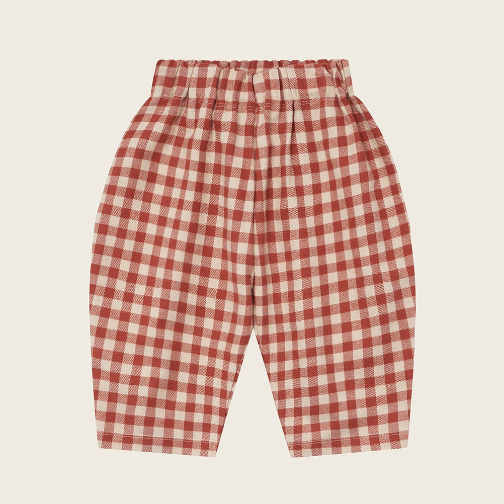 【organic zoo】Paprika Gingham Carrot Pants パンツ 6-12M,1-2Y,2-3Y,3-4Y,4-5Y  | Coucoubebe/ククベベ