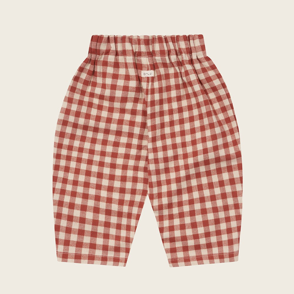 【organic zoo】Paprika Gingham Carrot Pants パンツ 6-12M,1-2Y,2-3Y,3-4Y,4-5Y  | Coucoubebe/ククベベ