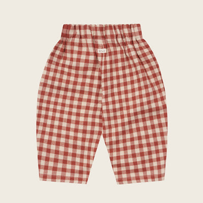 【organic zoo】Paprika Gingham Carrot Pants パンツ 6-12M,1-2Y,2-3Y,3-4Y,4-5Y（Sub Image-2） | Coucoubebe/ククベベ