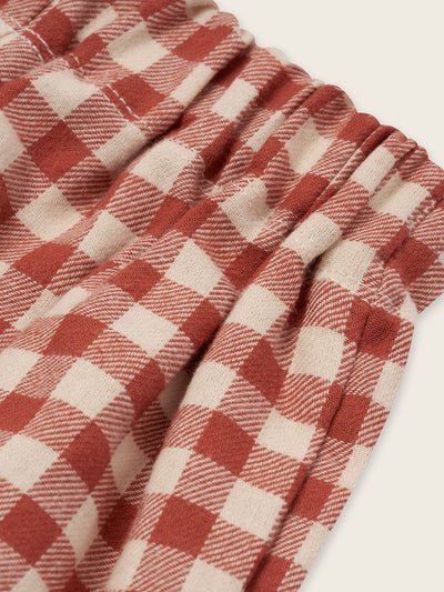 【organic zoo】Paprika Gingham Carrot Pants パンツ 6-12M,1-2Y,2-3Y,3-4Y,4-5Y（Sub Image-3） | Coucoubebe/ククベベ