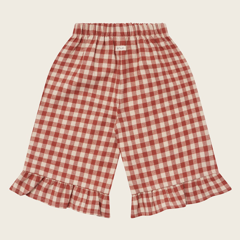 【organic zoo】Paprika Gingham Frill Culottes パンツ 1-2Y,2-3Y,3-4Y  | Coucoubebe/ククベベ