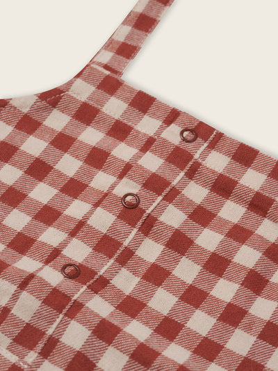 【organic zoo】Paprika Gingham Salopette サロペット 3-6M,6-12M（Sub Image-3） | Coucoubebe/ククベベ