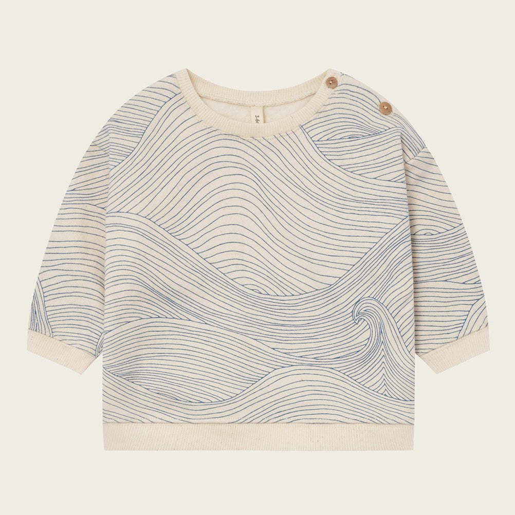 【organic zoo】Seascape Sweatshirt  Undyed スウェット 6-12M,1-2Y,2-3Y,3-4Y,4-5Y  | Coucoubebe/ククベベ