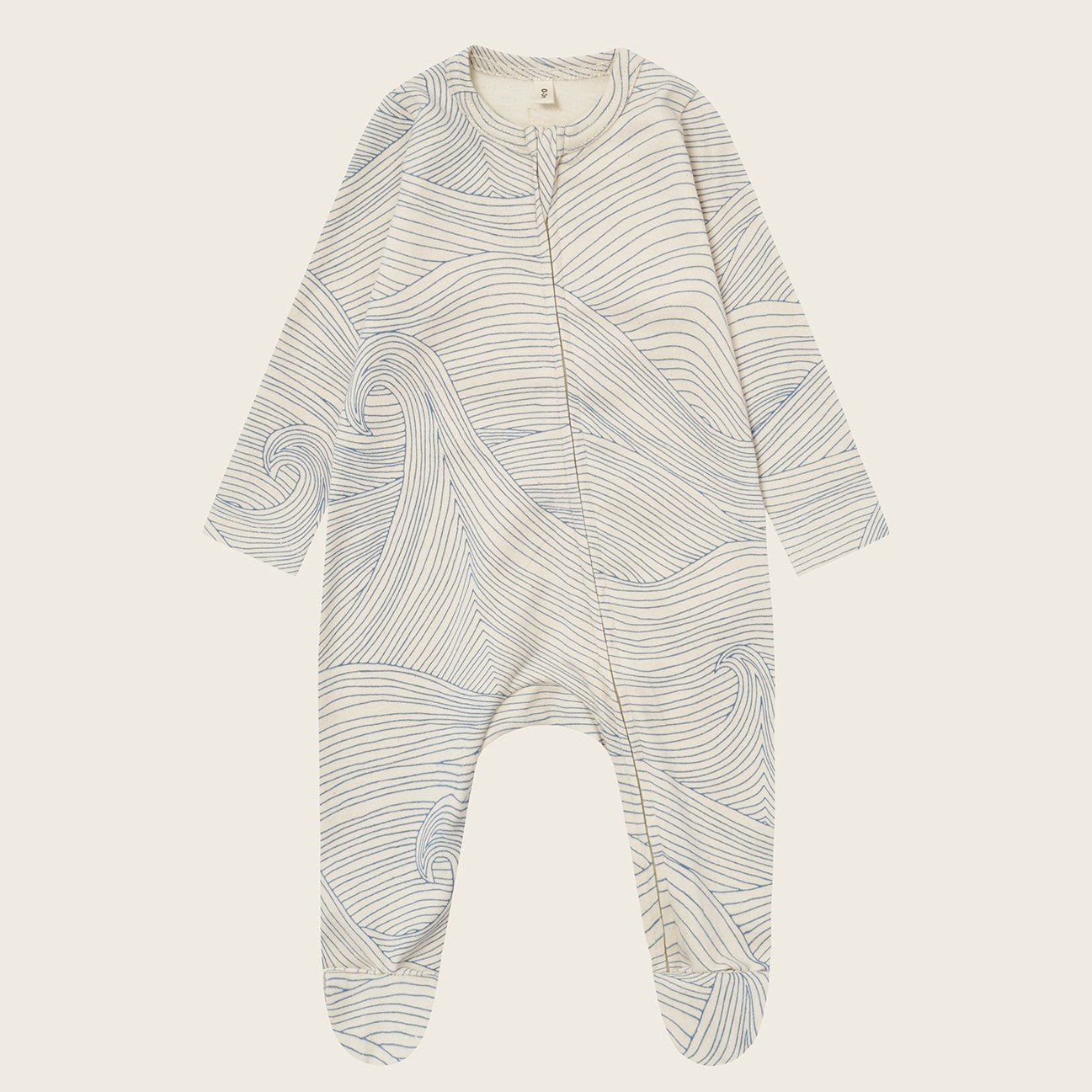 【organic zoo】Seascape Zip Sleepsuit Undyed ロンパース 0-3M,3-6M,6-12M  | Coucoubebe/ククベベ