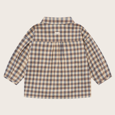 【organic zoo】Shoreline Gingham Lodge Shirt シャツ 6-12M,1-2Y,2-3Y,3-4Y,4-5Y（Sub Image-2） | Coucoubebe/ククベベ