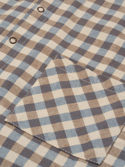 【organic zoo】Shoreline Gingham Lodge Shirt シャツ 6-12M,1-2Y,2-3Y,3-4Y,4-5Y（Sub Image-3） | Coucoubebe/ククベベ