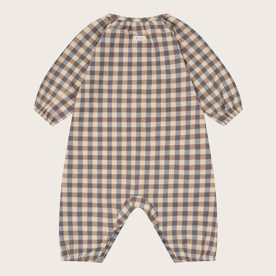 organic zoo】【30%OFF】Shoreline Gingham Onesie ロンパース 0-3M,3
