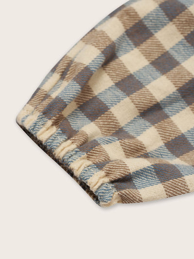 【organic zoo】Shoreline Gingham Onesie ロンパース 0-3M,3-6M,6-12M（Sub Image-3） | Coucoubebe/ククベベ