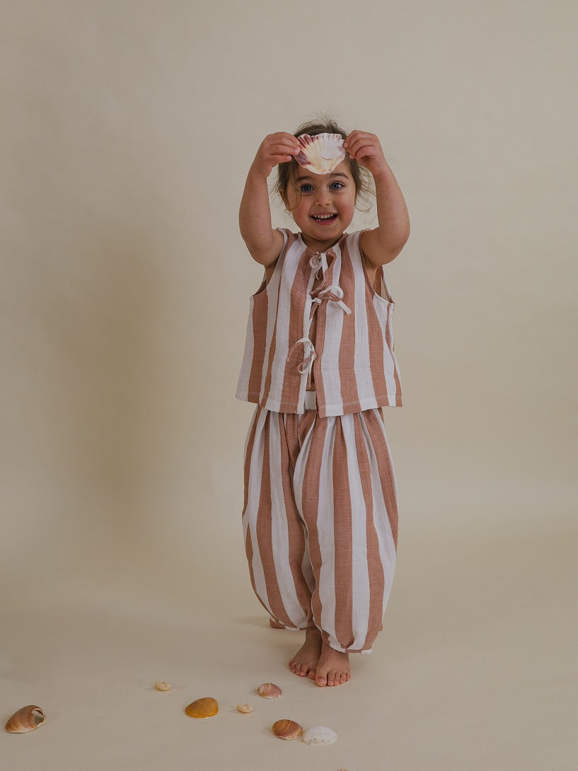 organic zoo】Sienna Stripes Resort Pants パンツ 6-12M,1-2Y,2-3Y,3