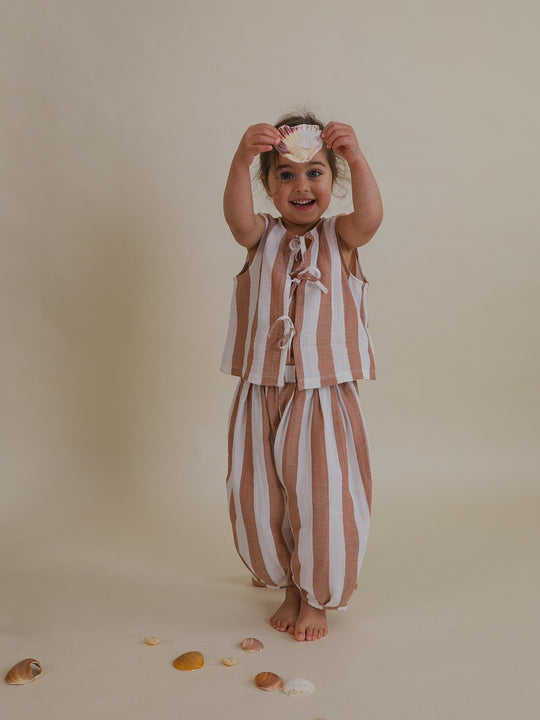 ボトムス SARDINE STRIPES RESORT PANTS 2-3y organic zoo】Sienna Stripes Resort Pants パンツ 6-12M,1-2Y,2-3Y,3