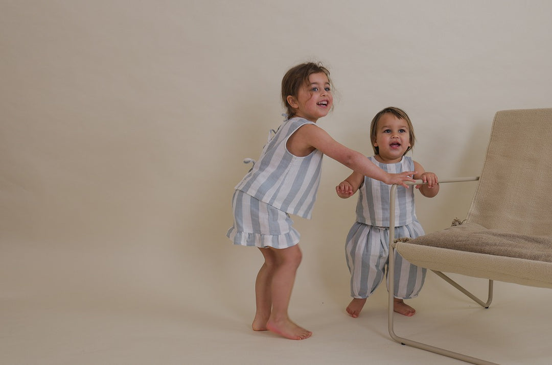 organic zoo】Sardine Stripes Frill Shorts ショートパンツ 1