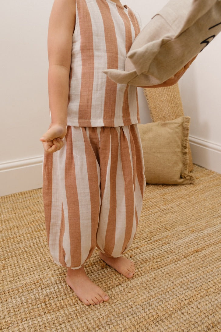 organic zoo】Sienna Stripes Resort Pants パンツ 6-12M,1-2Y,2
