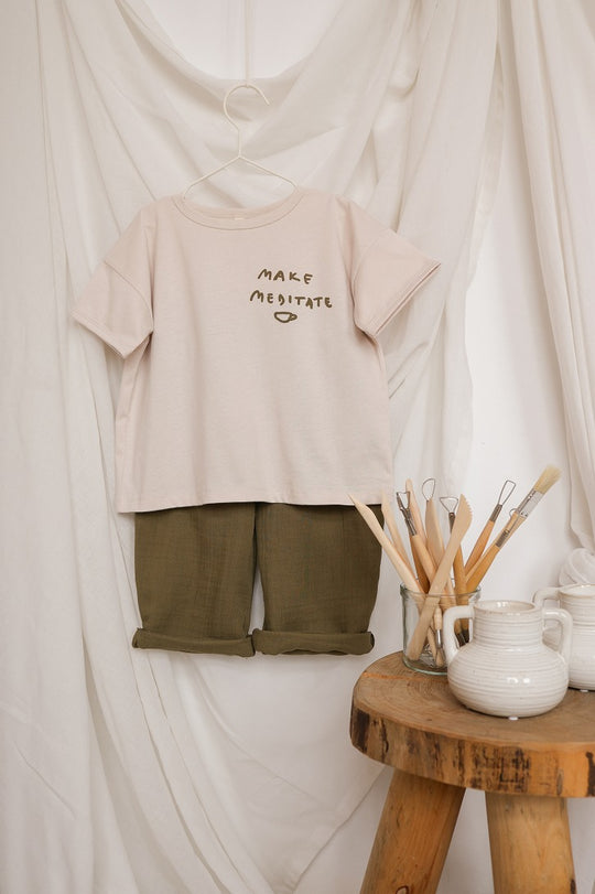 organic zoo】【30%OFF】Olive Fisherman Pants パンツ 6-12M,1
