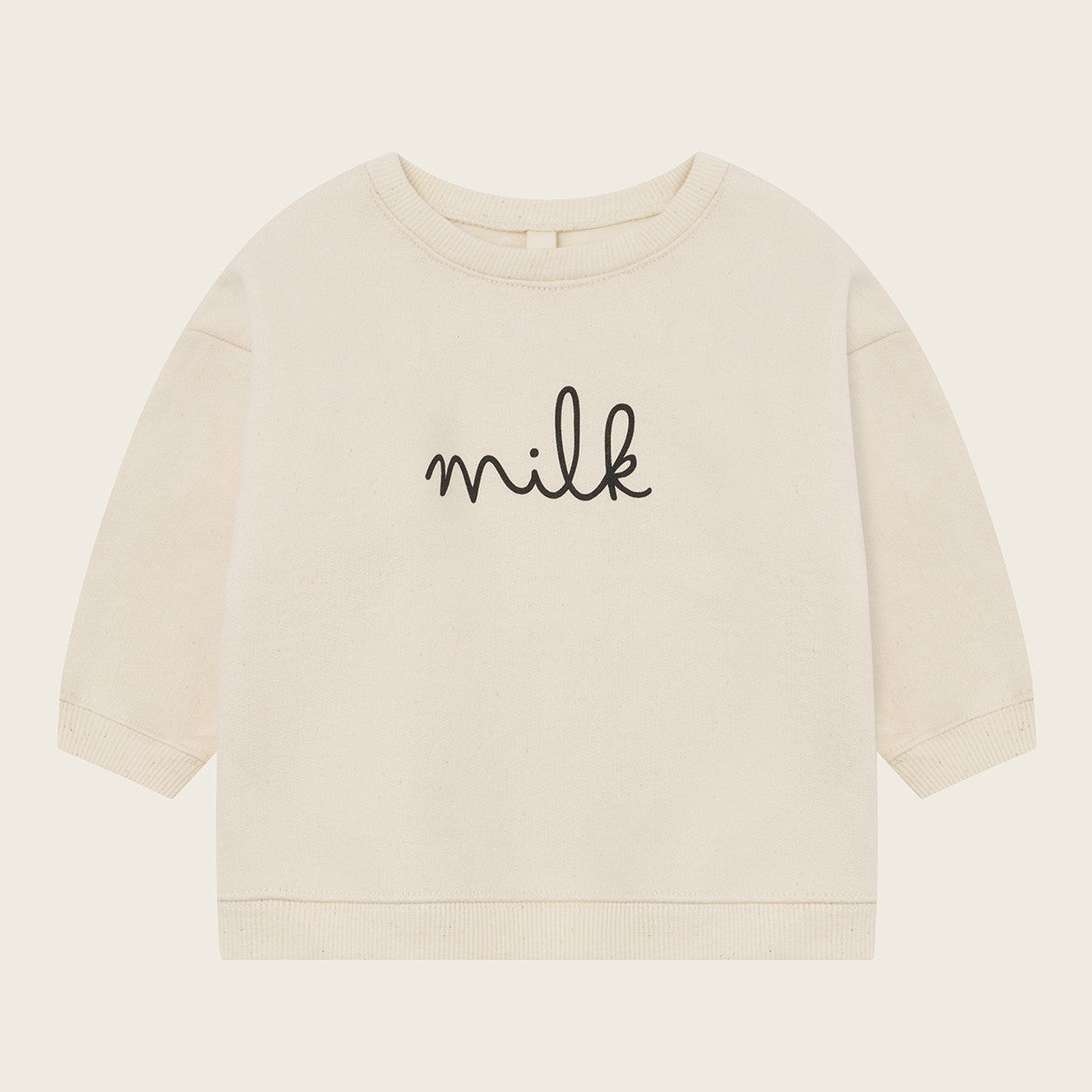 【organic zoo】Milk Sweatshirt Undyed スウェット 3-6M,6-12M,1-2Y,2-3Y,3-4Y  | Coucoubebe/ククベベ