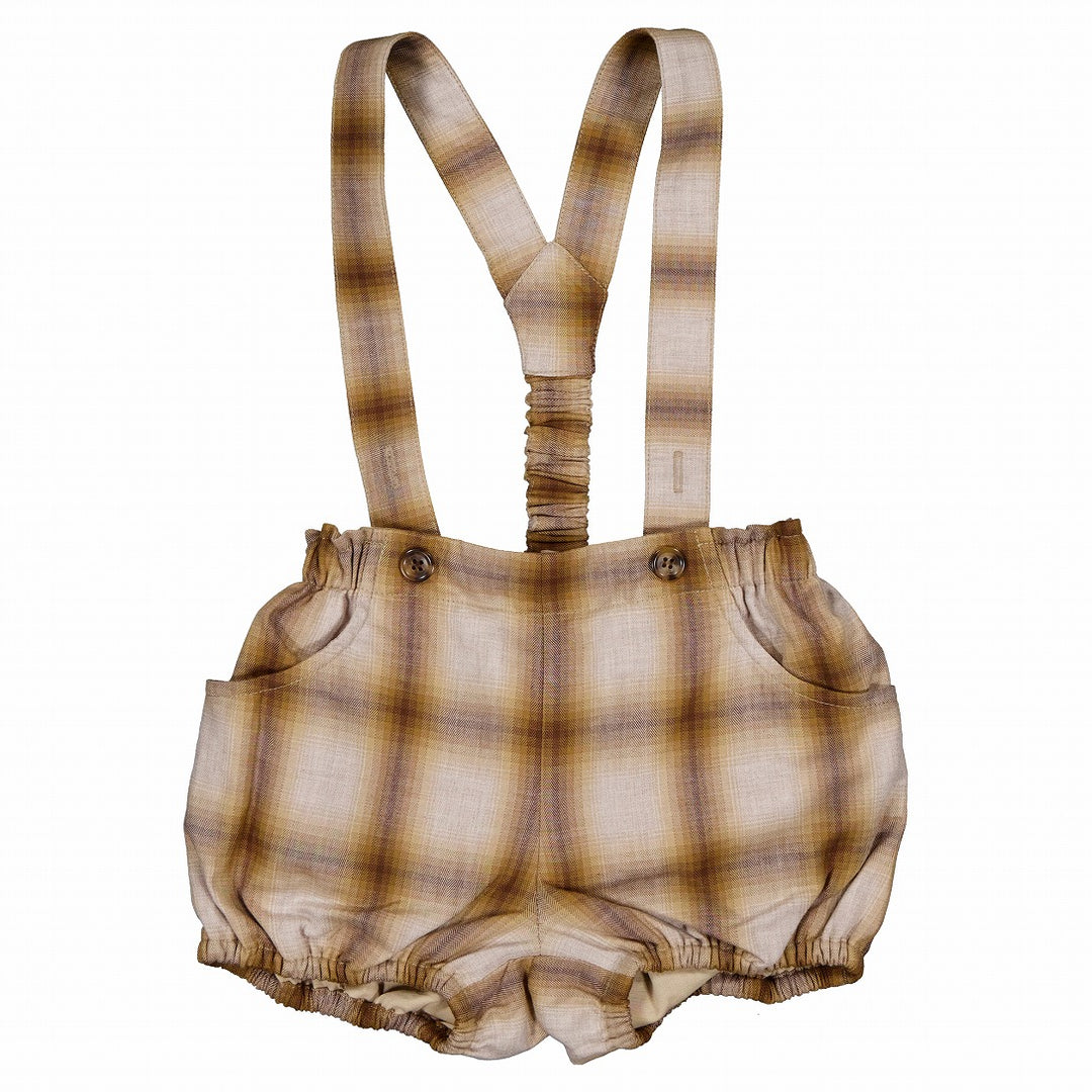 品質が完璧 Marelle】Bloomer Maison straps honey&brown tartan TERNES ボトムス