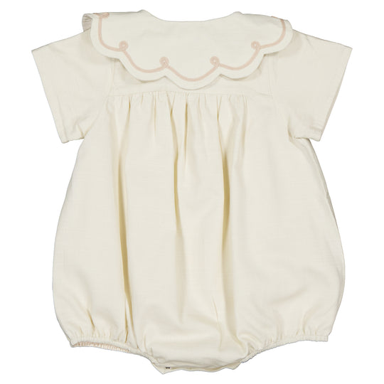 【Maison Marelle】Romper CARNOT Maison Marelle】Romper CARNOT linen short sleeves ロンパース 12m