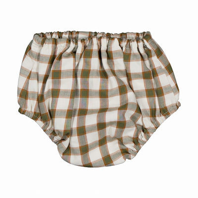【Maison Marelle】Bloomer CHAILLOT tartan cream and green ブルマ 12m,18m,24m（Sub Image-2） | Coucoubebe/ククベベ