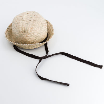 【Maison Marelle】MOSNY ball hat brown ribbon 帽子 6-12m,4-5y,6-8y（Sub Image-3） | Coucoubebe/ククベベ