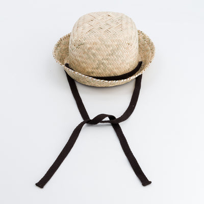 【Maison Marelle】MOSNY ball hat brown ribbon 帽子 6-12m,4-5y,6-8y（Sub Image-7） | Coucoubebe/ククベベ