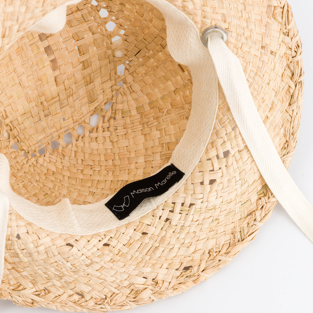 【Maison Marelle】MACY cream ribbon 帽子 6-12m,4-5y  | Coucoubebe/ククベベ
