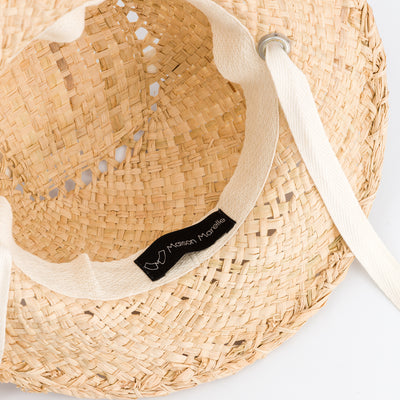 【Maison Marelle】MACY cream ribbon 帽子 6-12m,4-5y（Sub Image-8） | Coucoubebe/ククベベ