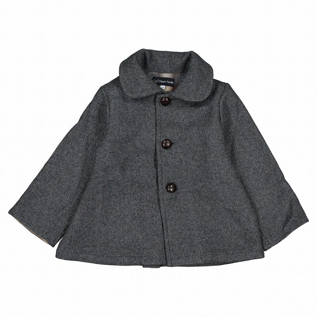 mairon marelle コート Maison Marelle】【予約】Coat VERNEUIL gray mostly wool