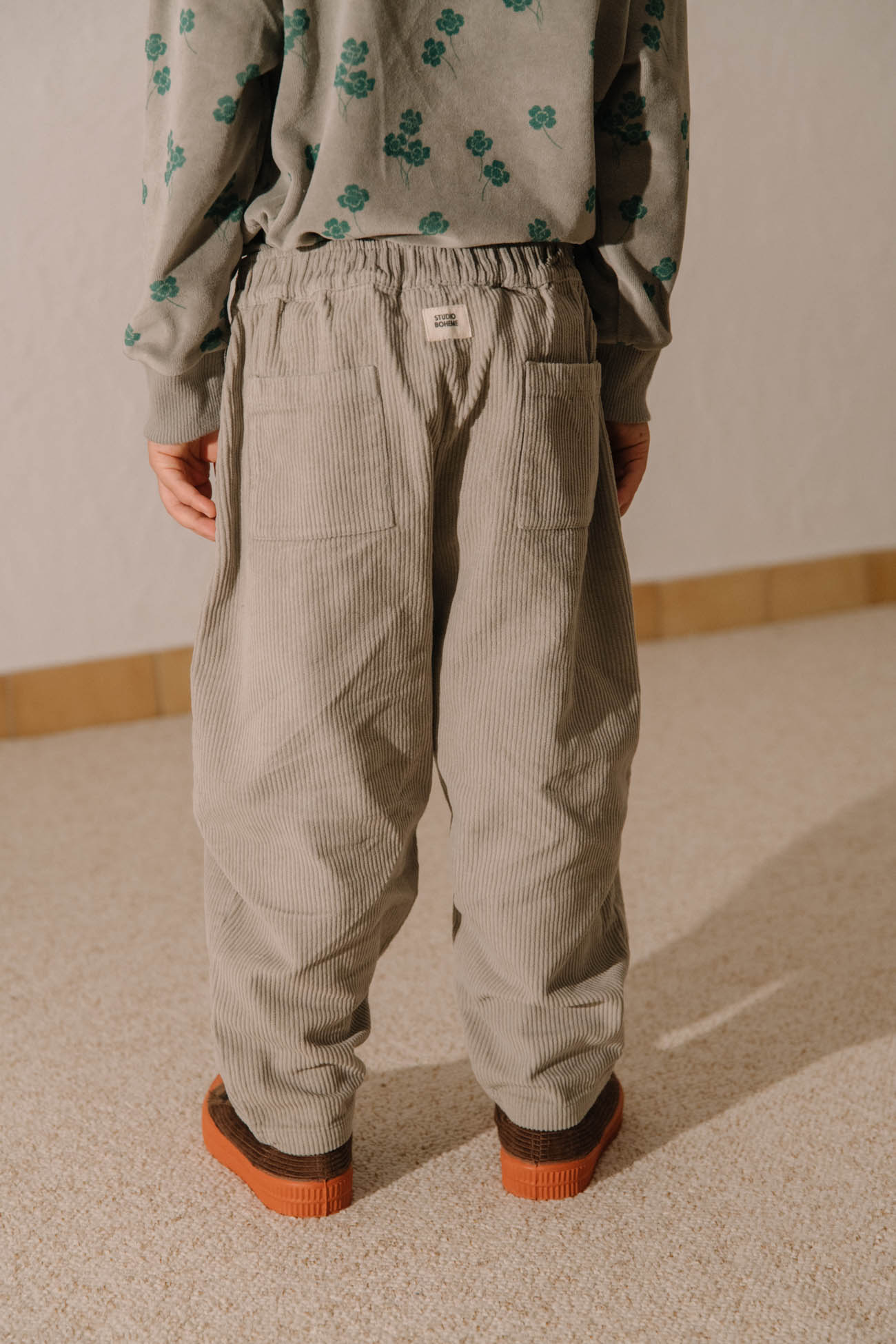 【STUDIO BOHEME】【9月上旬発送】CARROT PANTS GREY パンツ 12m,18m,24m,36m,4y  | Coucoubebe/ククベベ