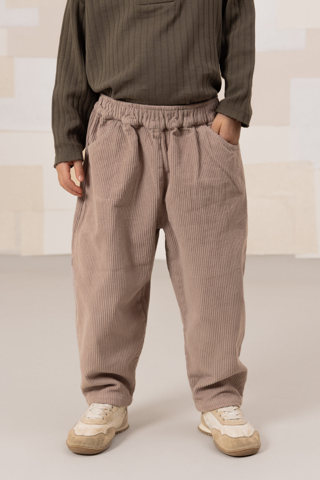 【STUDIO BOHEME】【9月上旬発送】CARROT PANTS LIGHT MAUVE パンツ 12m,18m,24m,36m,4y  | Coucoubebe/ククベベ