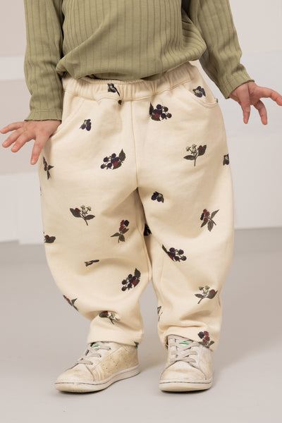 【STUDIO BOHEME】CARROT PANTS ECRU/BLACKBERRIES パンツ 12m,18m,24m,36m（Sub Image-3） | Coucoubebe/ククベベ
