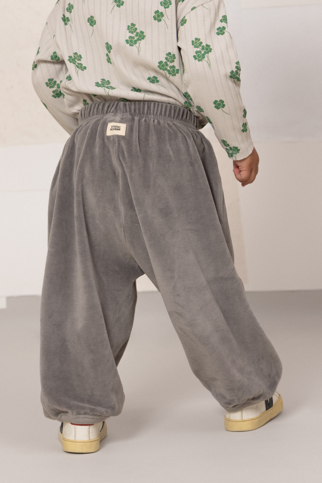 【STUDIO BOHEME】【9月上旬発送】PORGY PANTS GREY FLANNEL パンツ 12m,18m,24m,36m,4y  | Coucoubebe/ククベベ