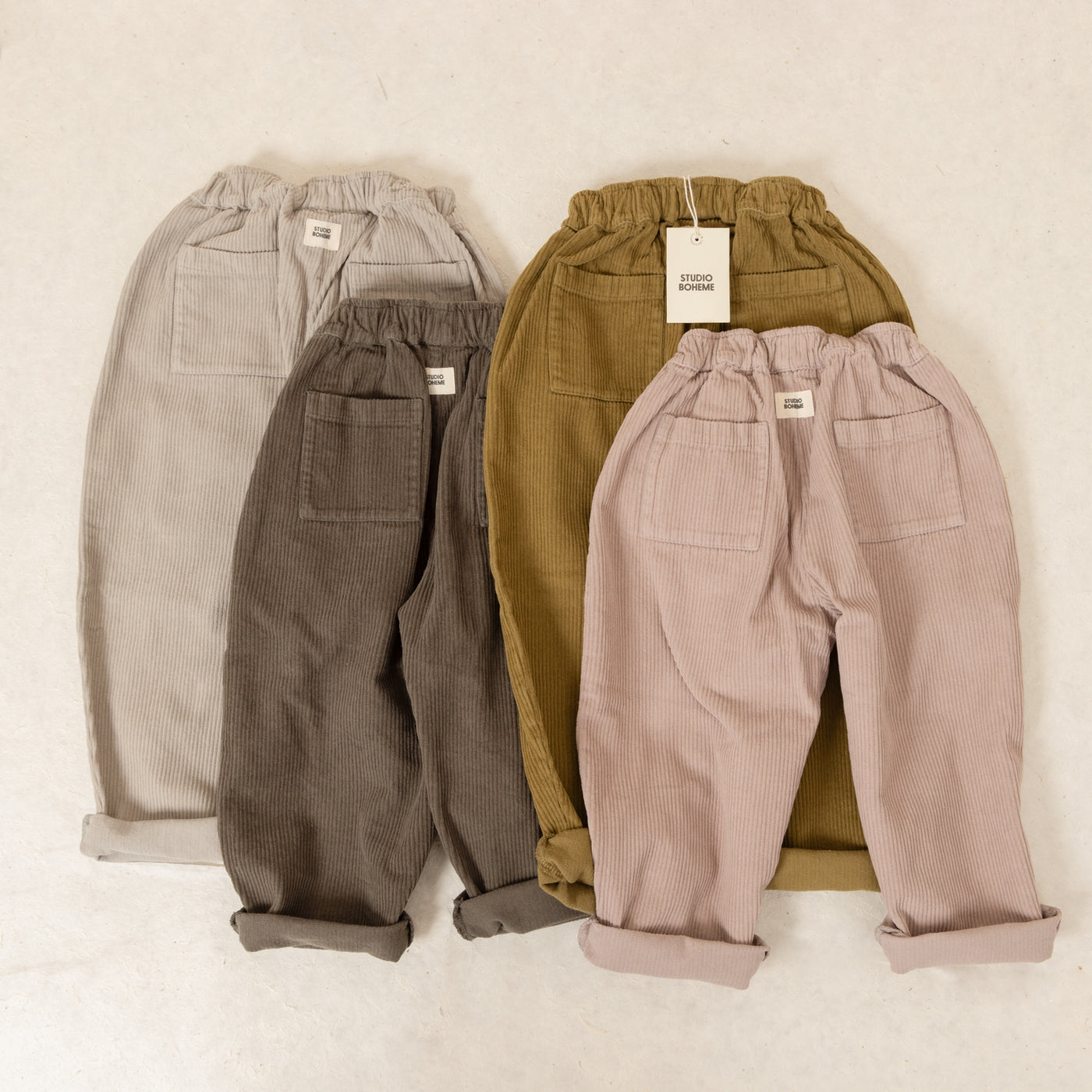 【STUDIO BOHEME】【9月上旬発送】CARROT PANTS GREY パンツ 12m,18m,24m,36m,4y  | Coucoubebe/ククベベ