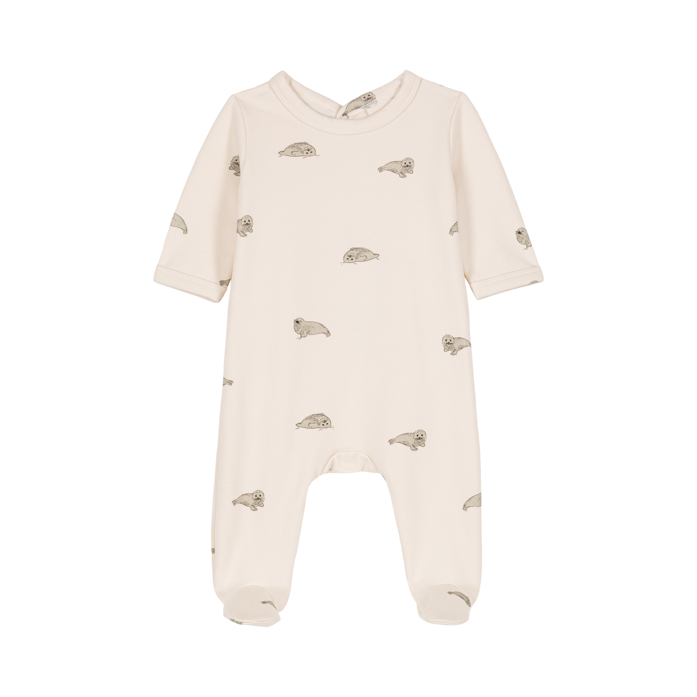 【STUDIO BOHEME】CHUBBY PYJAMAS ECRU-SEALS パジャマ 3m,6m,12m  | Coucoubebe/ククベベ