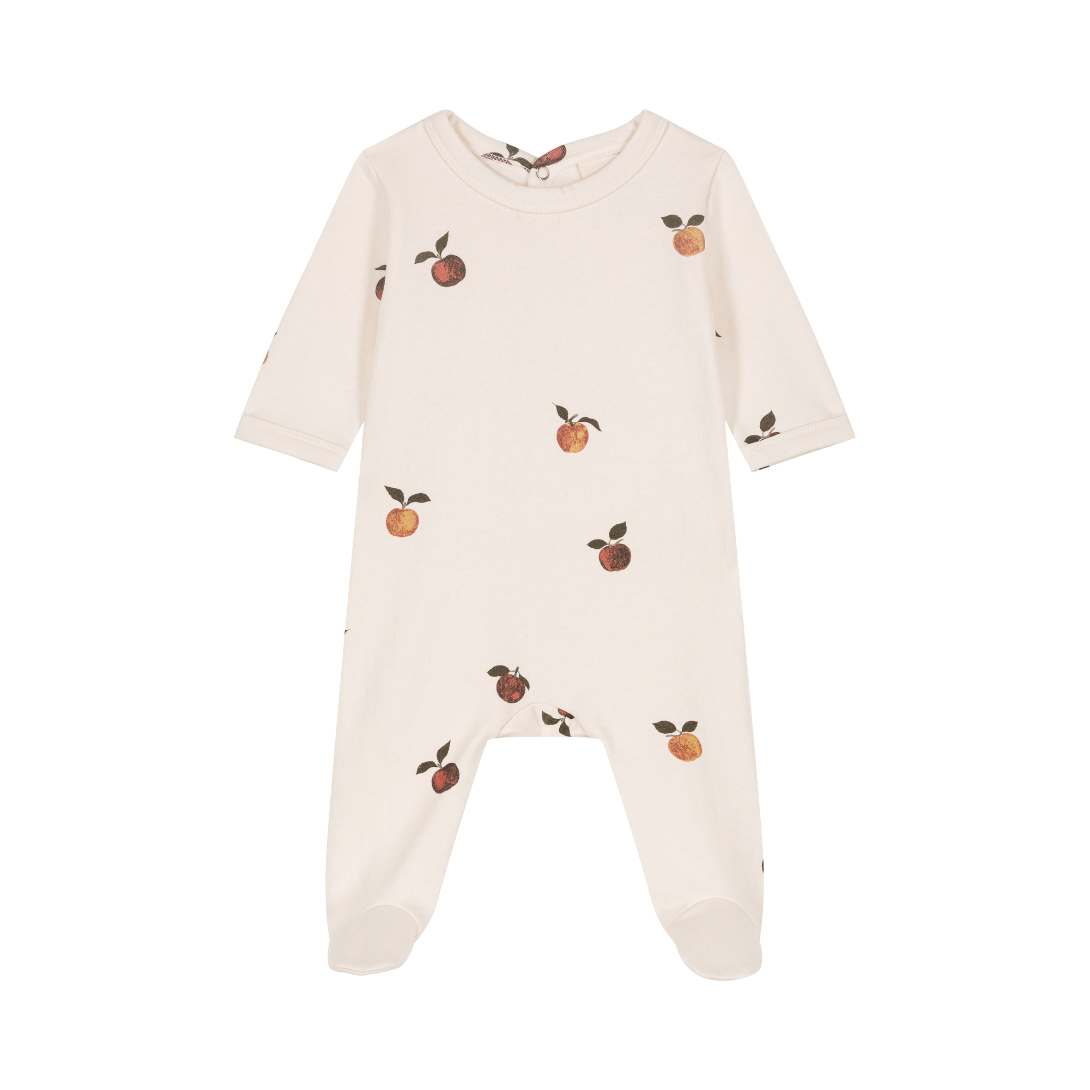 【STUDIO BOHEME】CHUBBY PYJAMAS ECRU-APPLES パジャマ 3m,6m,12m  | Coucoubebe/ククベベ