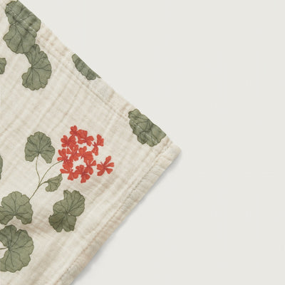 【garbo&friends】Pelargonium Muslin Swaddle Blanket ブランケット（Sub Image-2） | Coucoubebe/ククベベ
