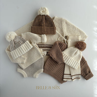 【BELLE&SUN】【30%OFF】Beanie Textured Cedar ニット帽 3-12m,1-2y,3-4y（Sub Image-9） | Coucoubebe/ククベベ
