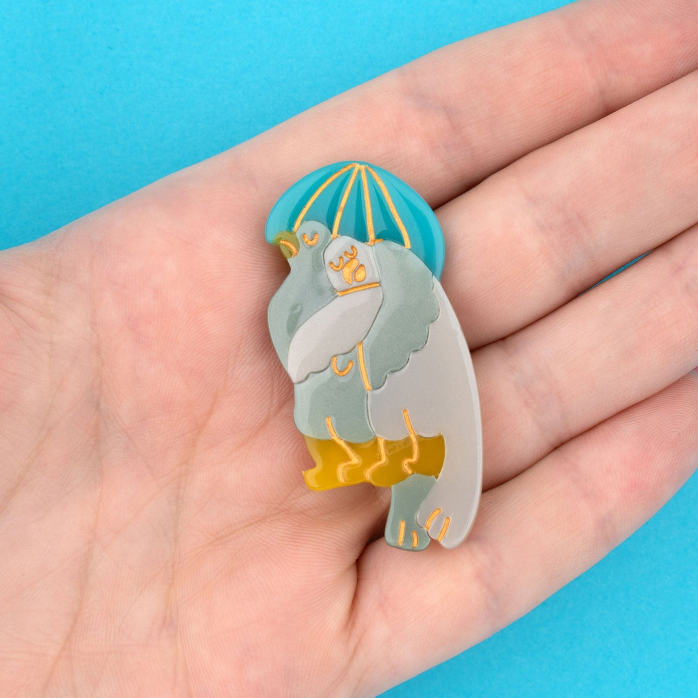 【Coucou Suzette】Pigeons in Love Hair Clip 恋する鳩ヘアクリップ  | Coucoubebe/ククベベ